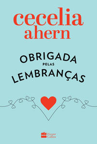 Capa do livro Obrigada pelas lembranças