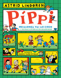 Capa do livro Píppi Meialonga vai ao circo e outras histórias em quadrinhos